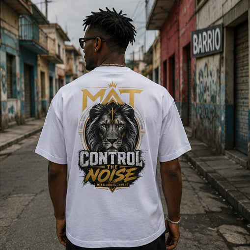 MAT Control The Noise – Lion Mindset White