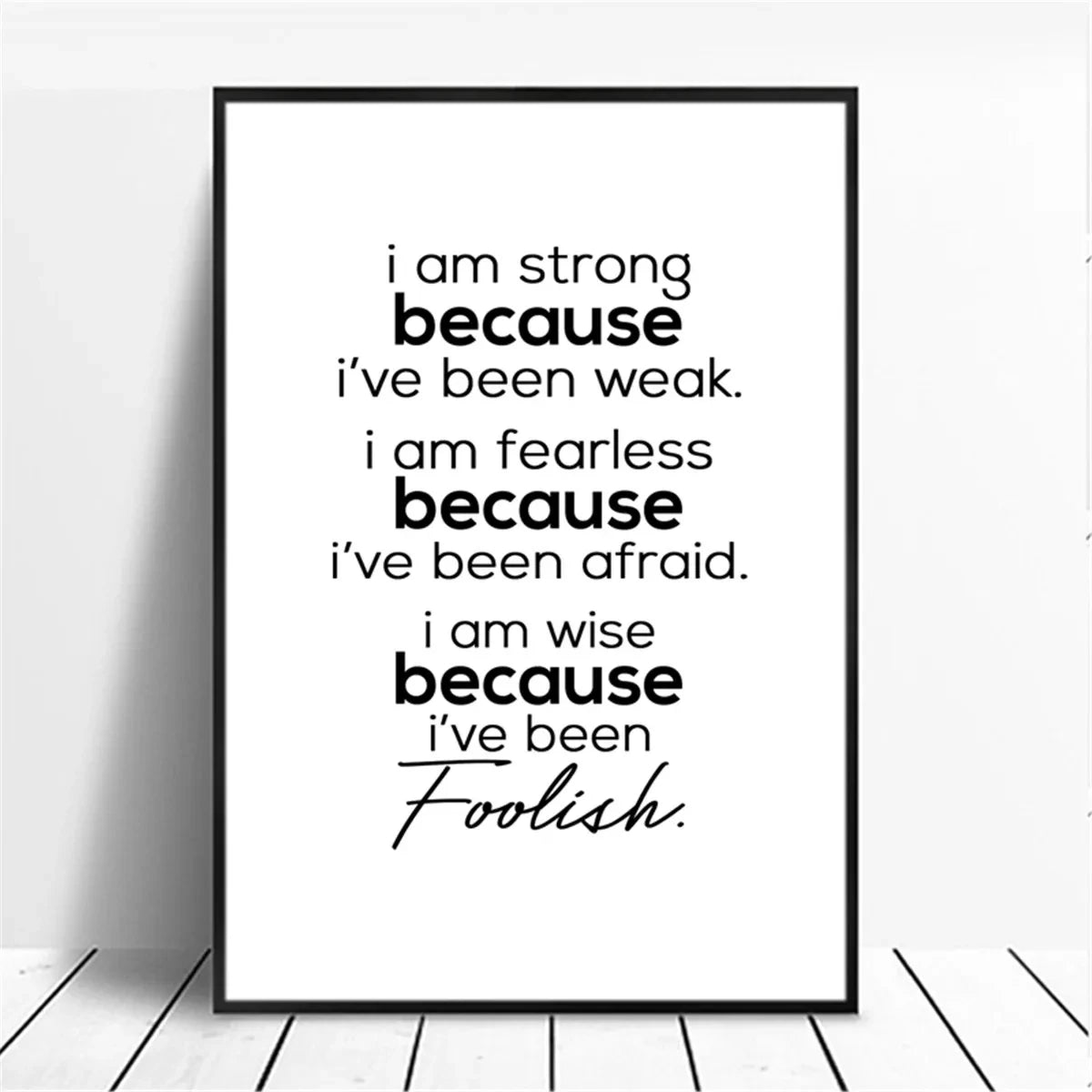 Positive Energy Phrases Motivational Canvas Poster