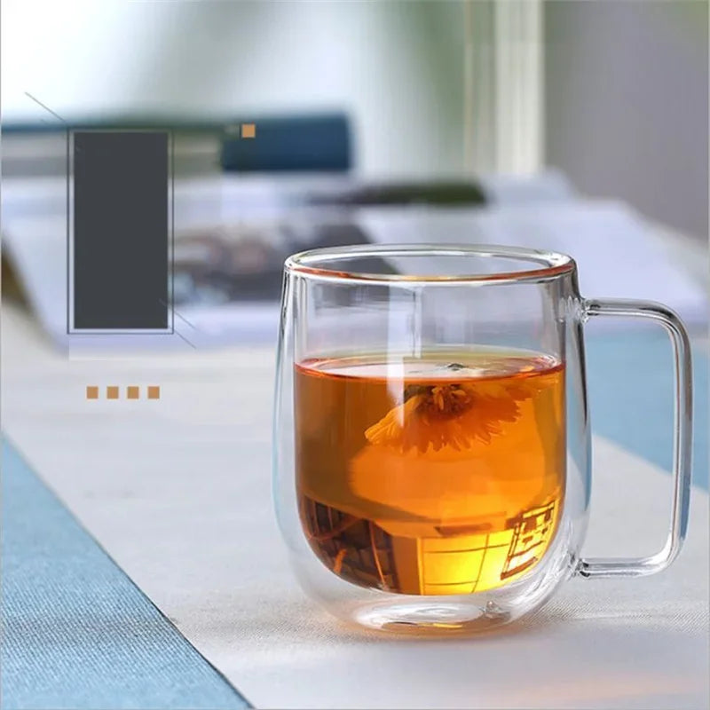 Heat-Resistant Borosilicate Glass Mug