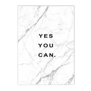 Yes You Can Motivational Poster