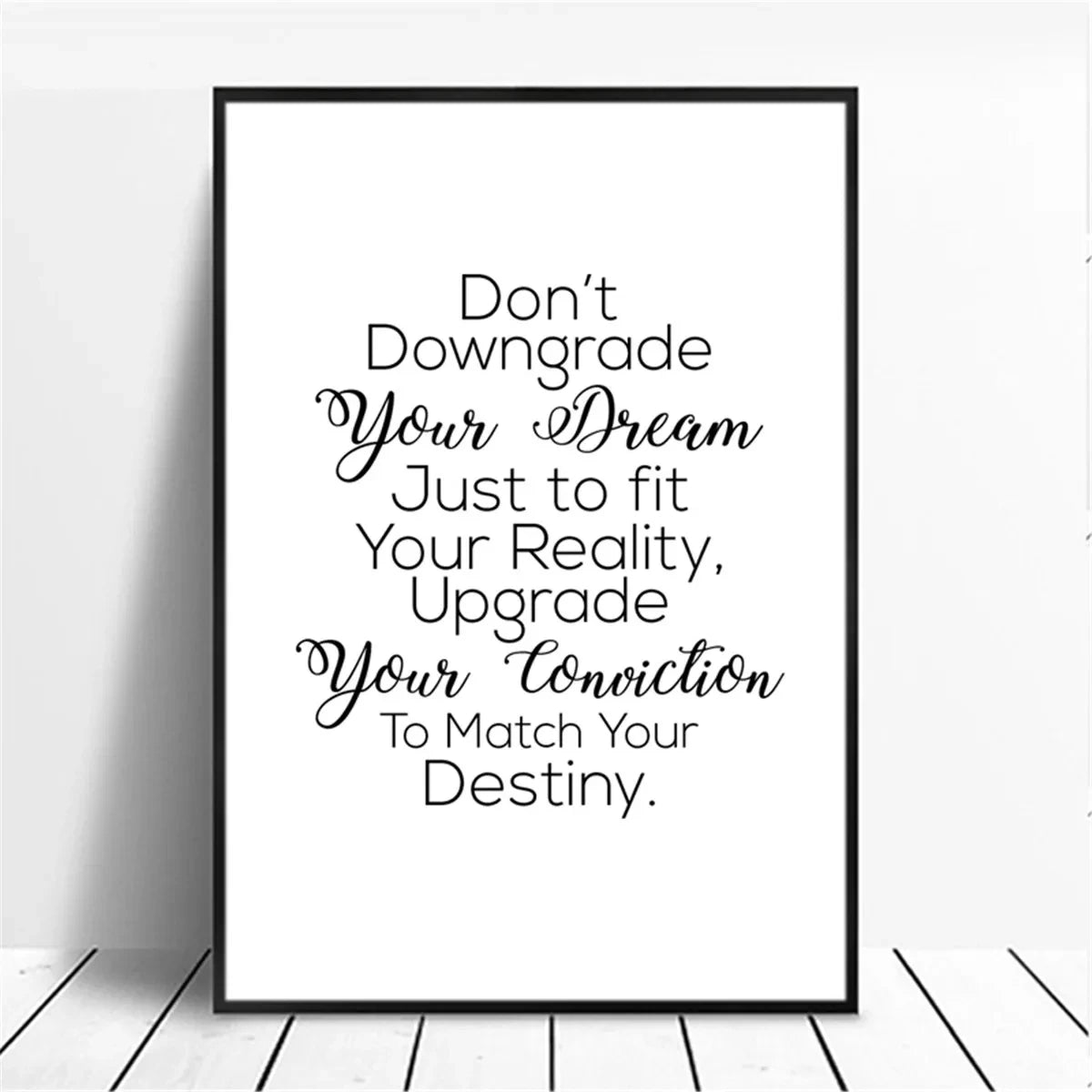 Positive Energy Phrases Motivational Canvas Poster