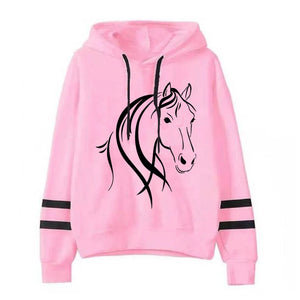 Cool Horse Graphic Sweatshirt