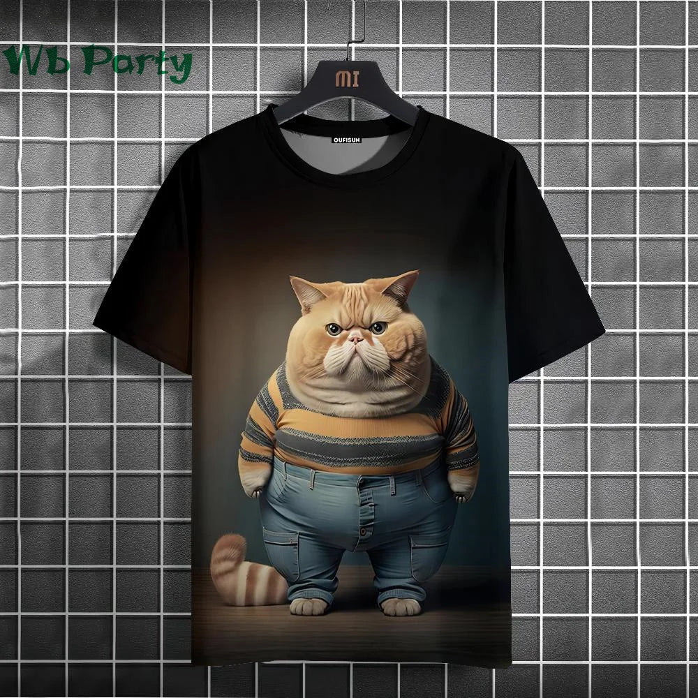 Cat Print T-shirts 