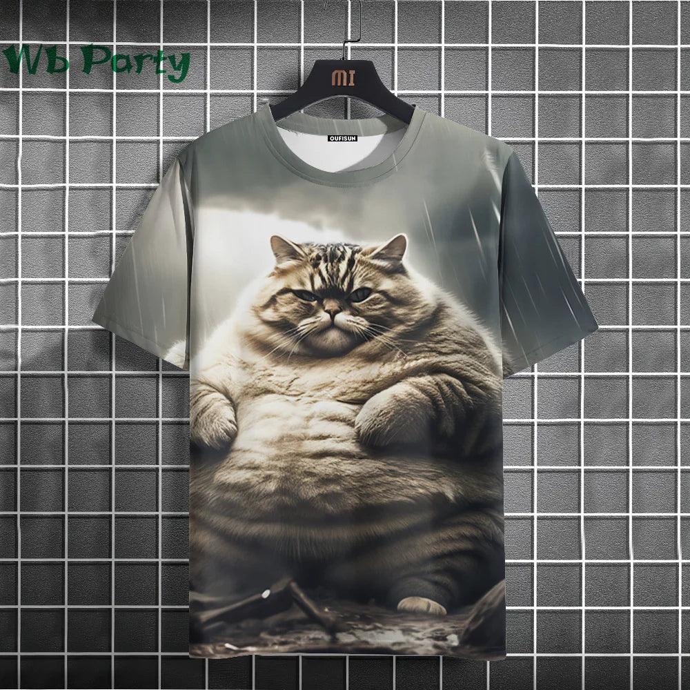 Cat Print T-shirts 