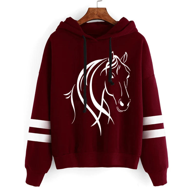 Cool Horse Graphic Sweatshirt