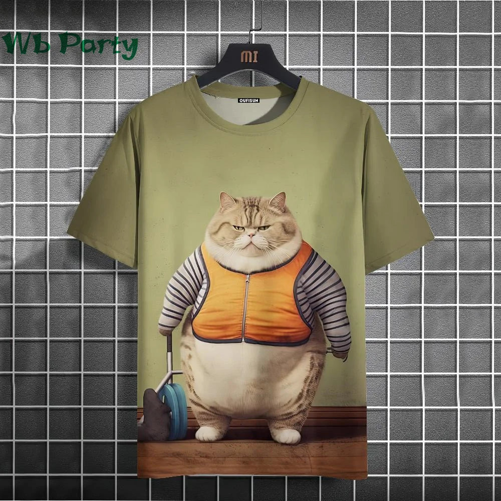 Cat Print T-shirts 