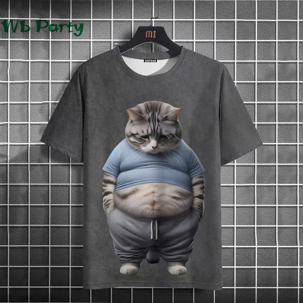 Cat Print T-shirts 