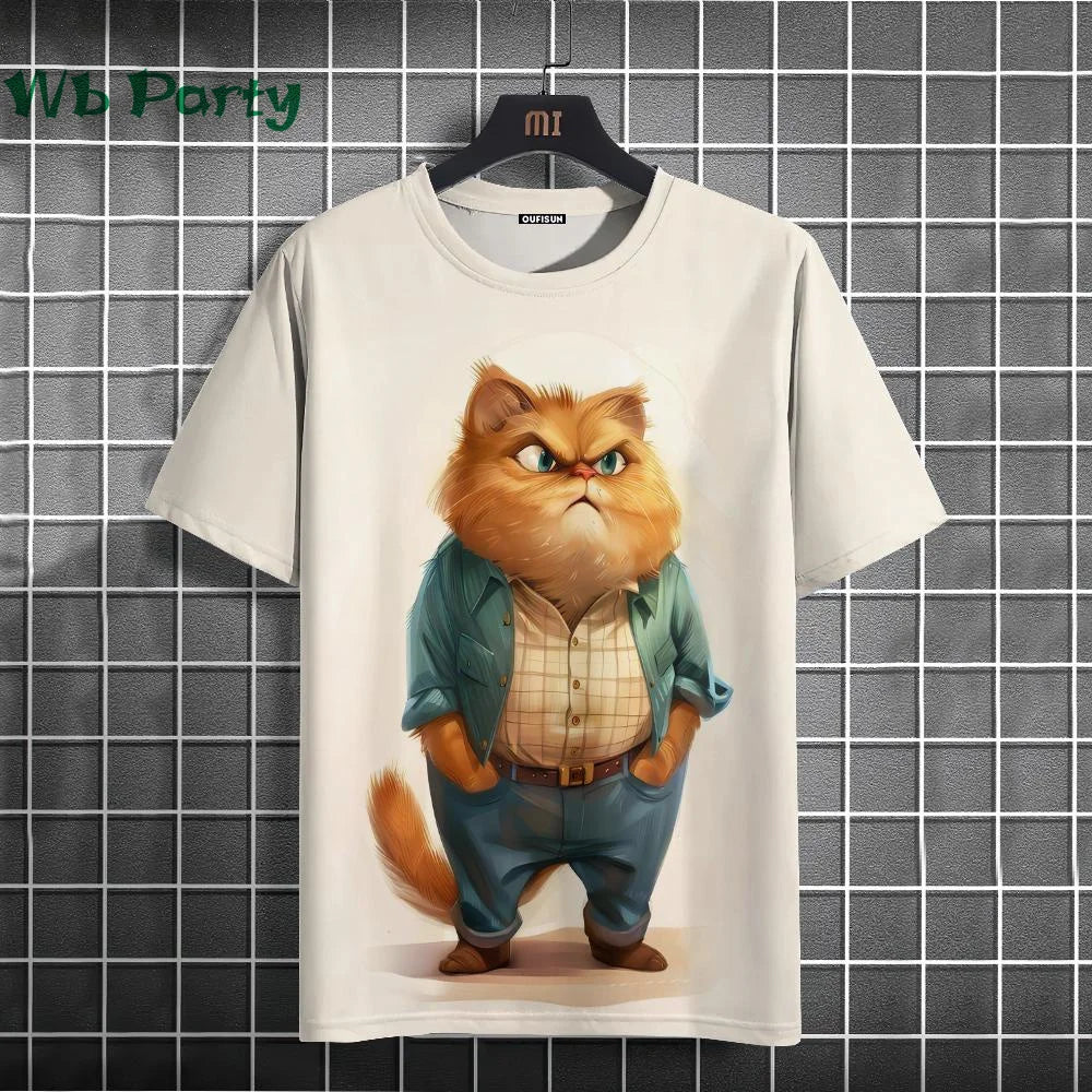 Cat Print T-shirts 