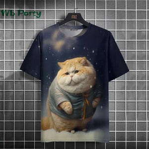 Cat Print T-shirts 