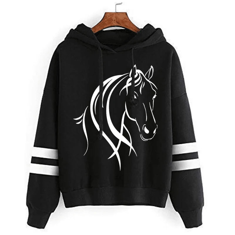 Cool Horse Graphic Sweatshirt