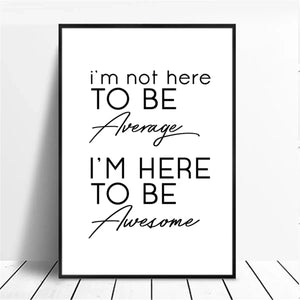 Positive Energy Phrases Motivational Canvas Poster