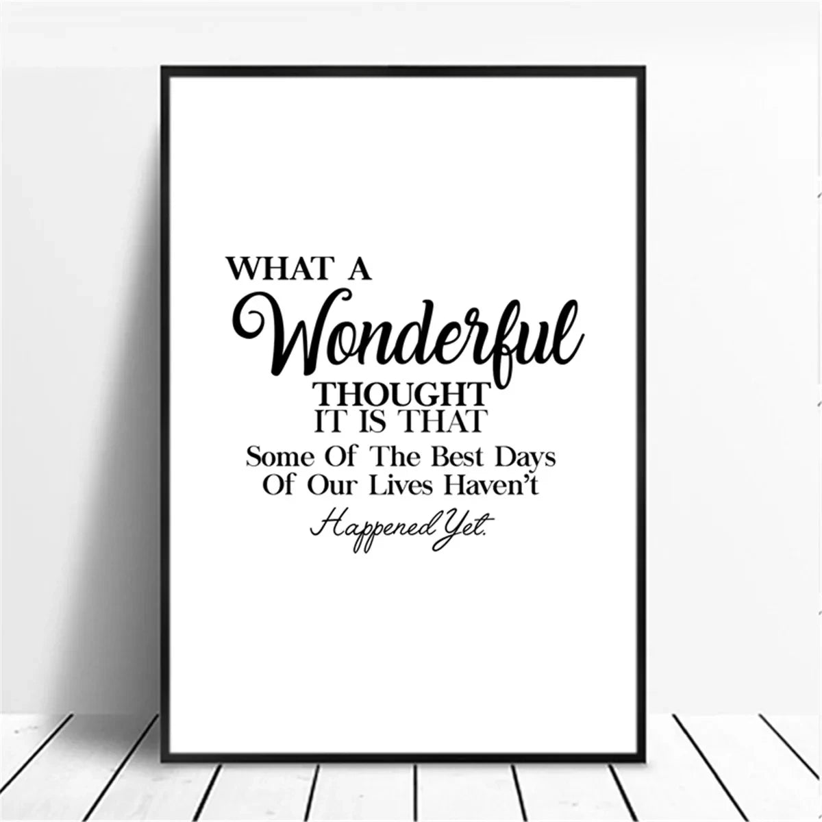 Positive Energy Phrases Motivational Canvas Poster