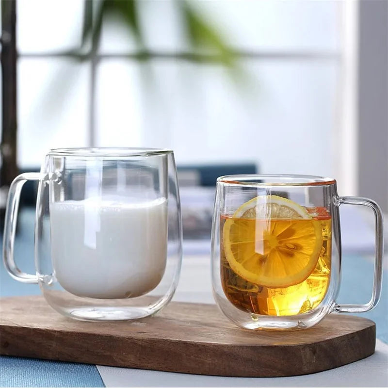 Heat-Resistant Borosilicate Glass Mug