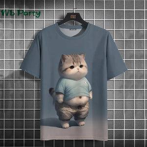 Cat Print T-shirts 