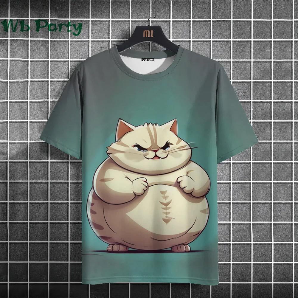 Cat Print T-shirts 