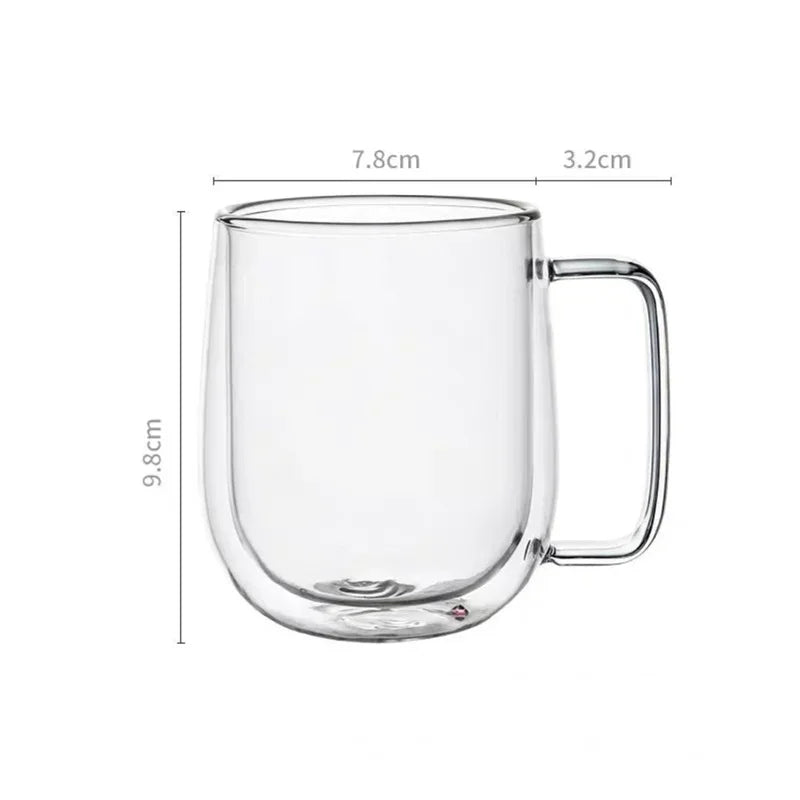 Heat-Resistant Borosilicate Glass Mug