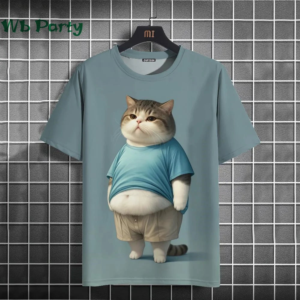 Cat Print T-shirts 