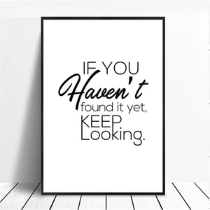 Positive Energy Phrases Motivational Canvas Poster